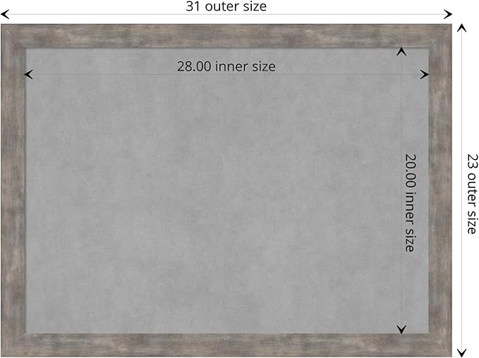 Amanti Art Silver Framed Magnetic Board 23x31 Medium Vision Board - Image 4