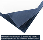 GraduationMall 11"x14" Smooth Padded Diploma Cover Certificate Holder Navy - Image 5
