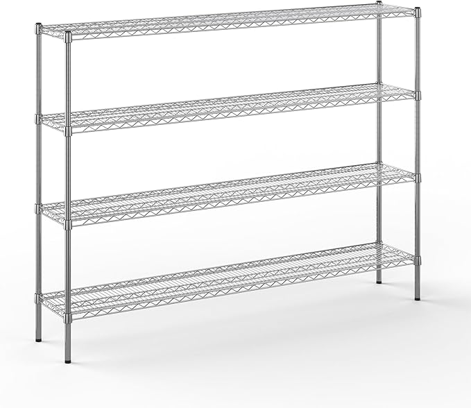 Regal Altair 14" Deep x 72" Wide x 54" Height Wire Shelving Kit | 4-Tier | NSF by Regal+Altair
