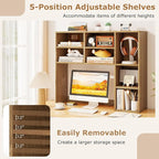 Tangkula Desktop Bookshelf, 3-Tier Desk Display Rack Organizer - Image 7