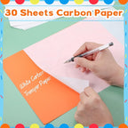 Outus 30 Pack Carbon Papers for Tracing, Graphite Carbon Copy Tracing Paper for - Image 7