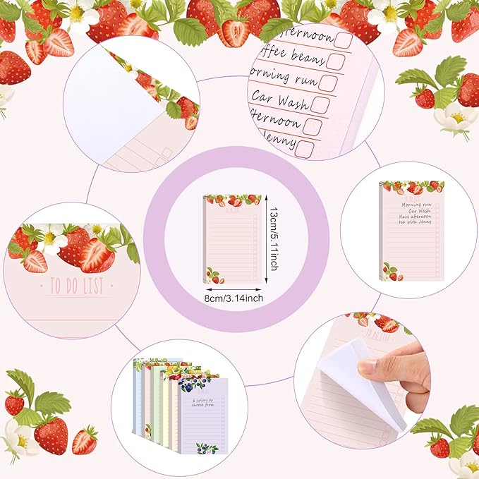 300 Sheets to Do List Notepad Daily Checklist Sticky Notes Cute Undated Memo - Image 2