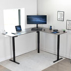 VIVO Electric Corner 75 x 63 inch L-Shaped Standing Desk, Memory Height - Image 7