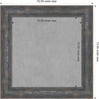 Amanti Art Grey Framed Magnetic Board 15x15 X-Small Vision Board - Image 4