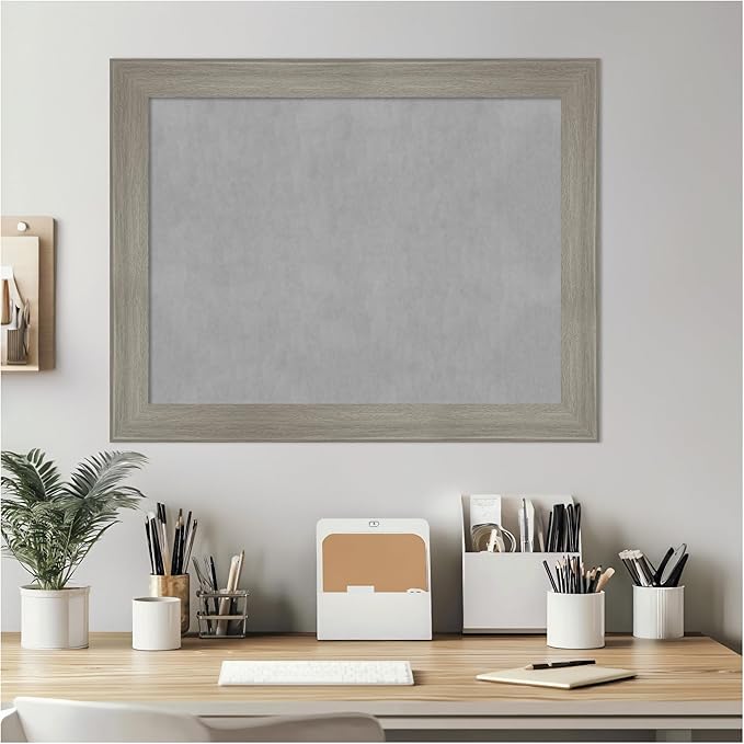 Amanti Art Grey Framed Magnetic Board 22x28 Medium Vision Board - Image 7