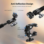 NEEWER 22" Magic Arm w Desk C Clamp, Overhead Camera Mount - Image 6