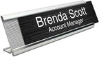 10 Pack 2" x 8" Aluminum Desk Name Plate Holder, Office Name Plate Holder - Image 2