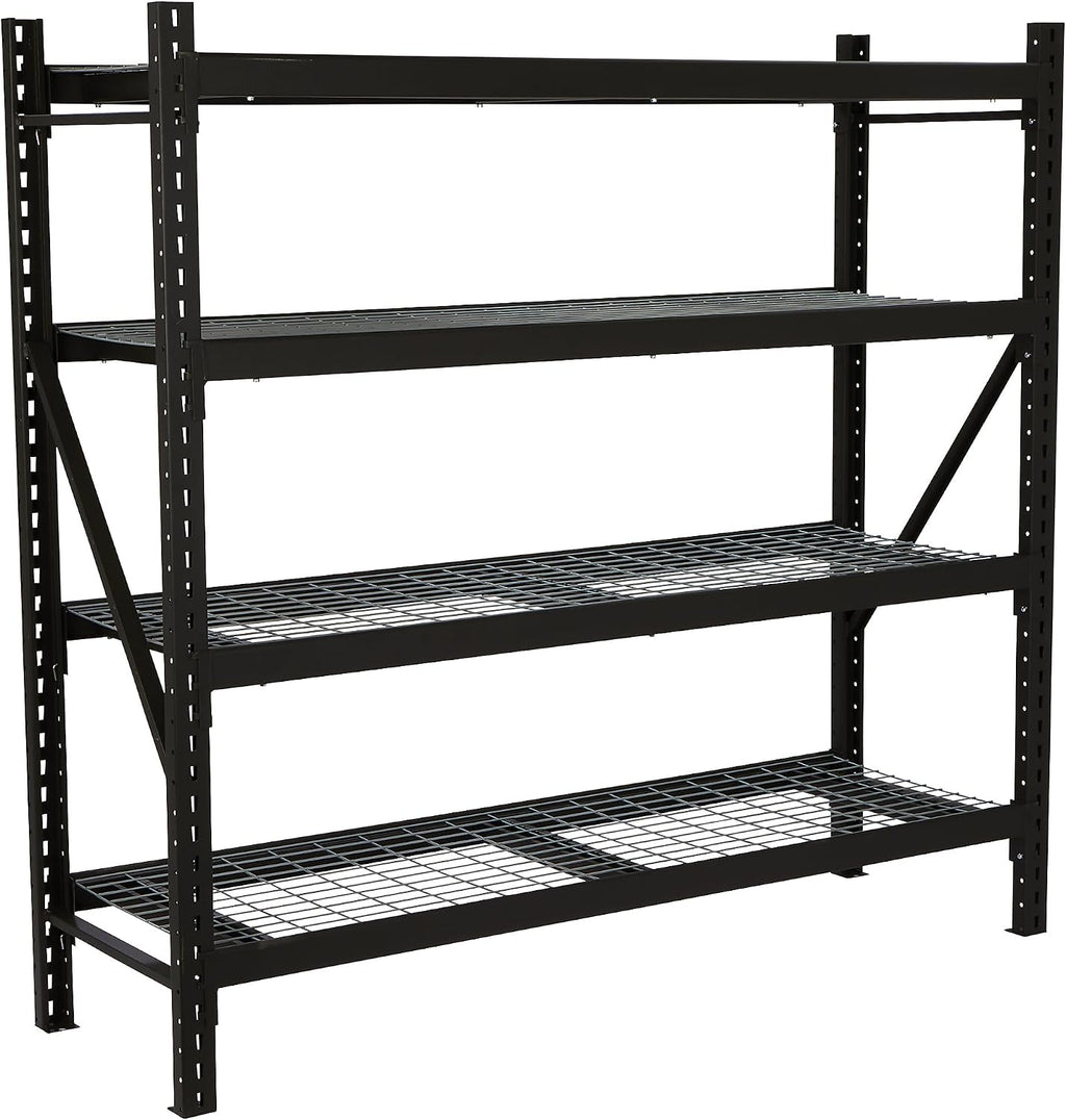 Ironton 4-Tier Industrial Steel Shelving Unit, 000-Pound Load Capacity