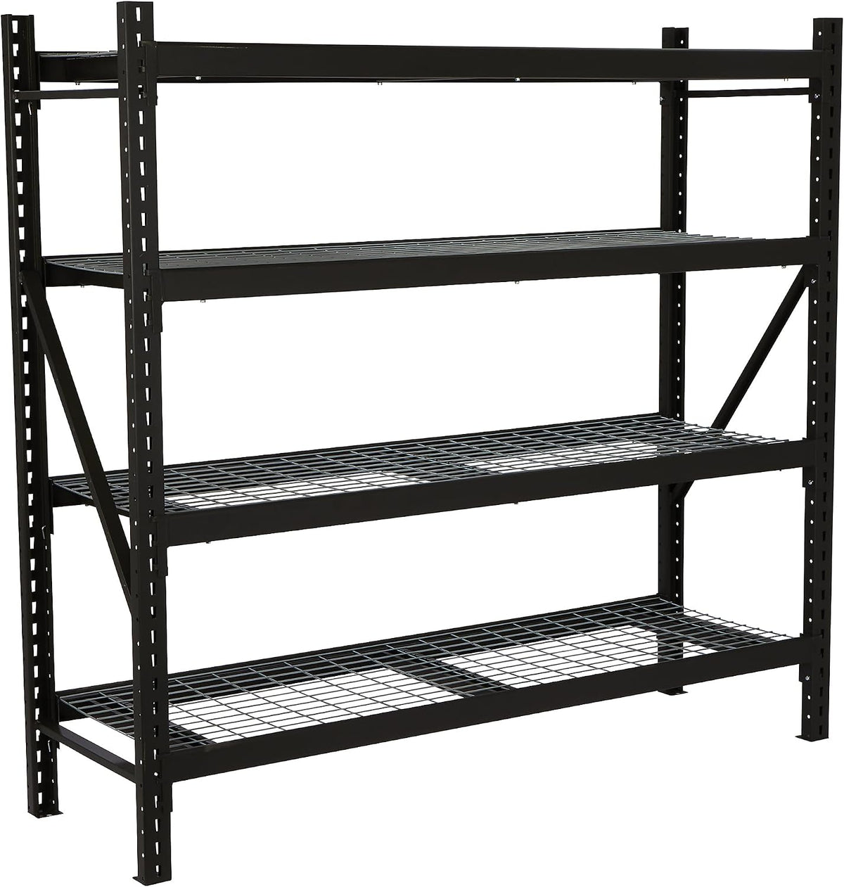 Ironton 4-Tier Industrial Steel Shelving Unit, 000-Pound Load Capacity