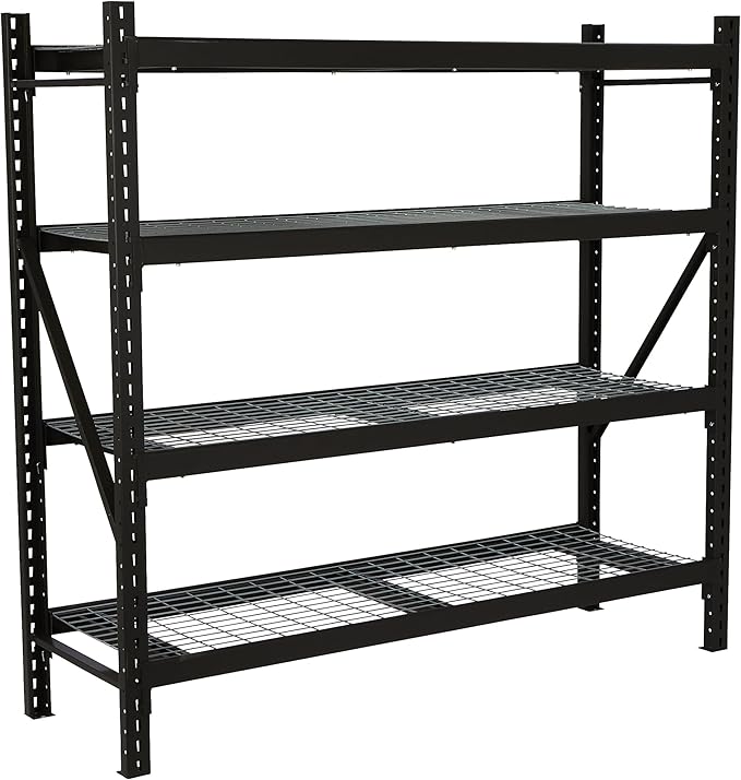 Ironton 4-Tier Industrial Steel Shelving Unit, 000-Pound Load Capacity by Ironton
