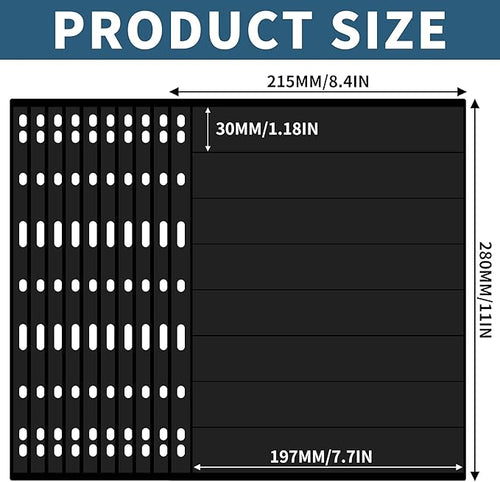 10 Sheets 20 Pages Postage Stamp Album Pages, 8 Pockets 7.7X 1.18in Stamp - Image 2