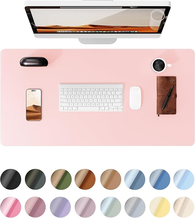YSAGi Leather Desk Protector, Office Mat, Large Mouse Mat, Non-Slip PU Leather by YSAGi