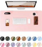 YSAGi Leather Desk Protector, Office Mat, Large Mouse Mat, Non-Slip PU Leather by YSAGi