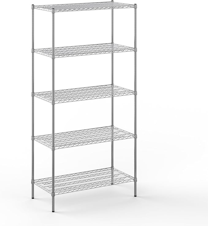 Regal Altair 21" Deep x 42" Wide x 86" Height Wire Shelving Kit | 5-Tier | NSF by Regal+Altair