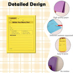 9 Pieces Phone Message Pads for Office, Big Sticky Notes for Wall, Urgent While - Image 3