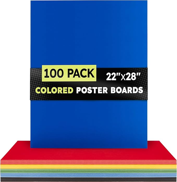 Hygloss Large Colored Poster Board 22x28 - Image 7