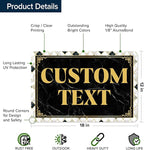 Custom Sign, Custom Street Sign, 11 Font Colors, 13 Font Styles, 4 Hole Options - Image 6