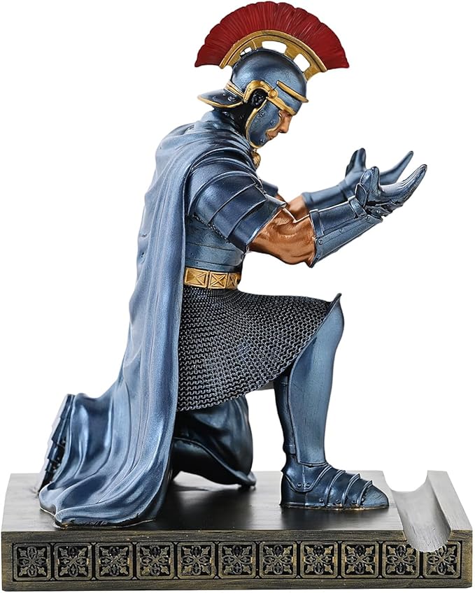 CYXStar Roman Praetorian Prefect Warrior Knight Pen Holder Desk Ornament Resin - Image 9