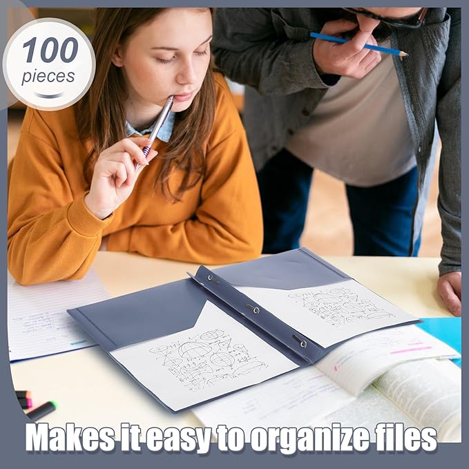 Lincia 100 Pcs Plastic Folders - Image 5