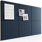 Bumusty Large Cork Board Alternative-36 x24 Felt Bulletin Board Tiles, by Bumusty