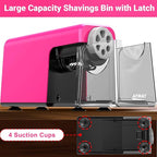 AFMAT 6-Hole Electric Pencil Sharpener Heavy Duty, Pencil Sharpener - Image 7