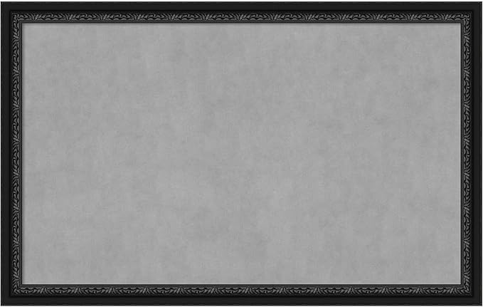 Amanti Art Black Framed Magnetic Board 28x44 Large Vision Board by AmantiArt