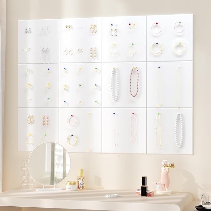 Neatsure Large Cork Board for Wall, 12 Panels Felt Tiles Tack Push Pin Board - Image 6