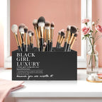 Exqcom Black Girl Luxury Inspirational Pen Pencil Holder, Desk Accessories Gifts - Image 5