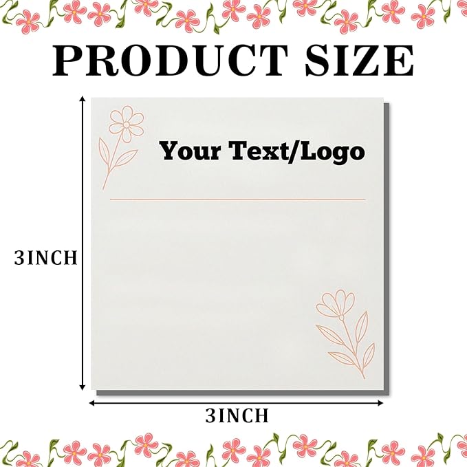 Personalized Sticky Notes 3"x3" – Custom Notepads - Image 2