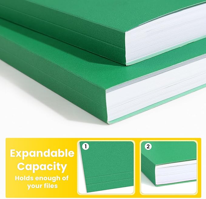 SUNEE File Folders, 120 Pack Manilla Folders 8.5 x 11, Colored File Folders - Image 4