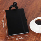 KODAPAGE Black A5 Liend Journal Notebook, 7mm College Ruled Notepad, Journaling - Image 3