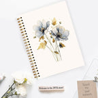JWVK Vintage Wild Flower Botanical Plant Notebook 02, Rustic Spring Floral - Image 3