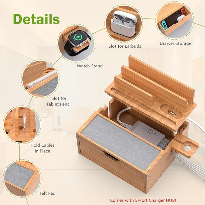 Pezin & Hulin Bamboo Charging Station - Image 2