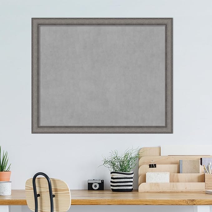 Amanti Art Grey Framed Magnetic Board 36x44 X-Large Vision Board - Image 6