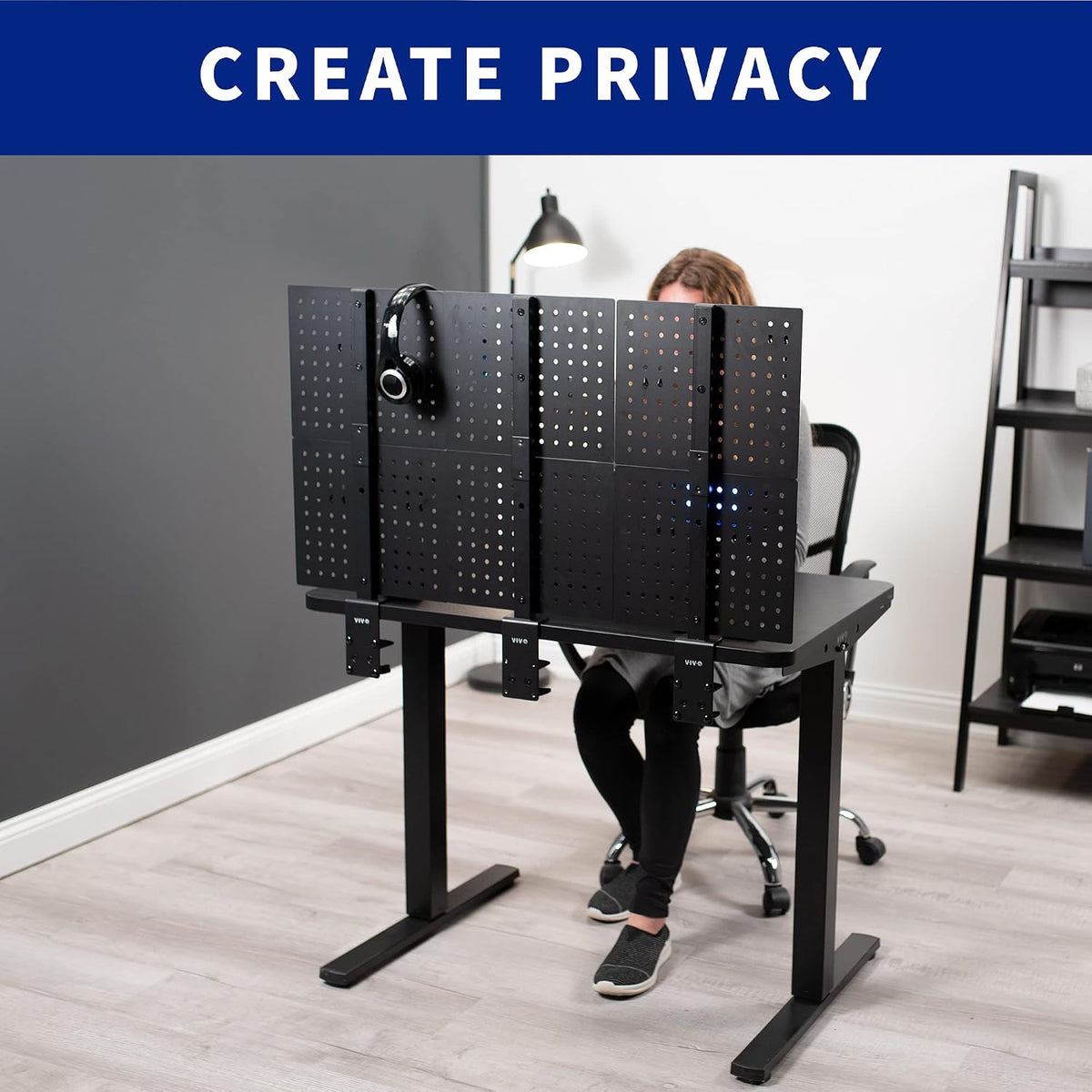 VIVO Clamp-on 12 x 20 in Desk Pegboard