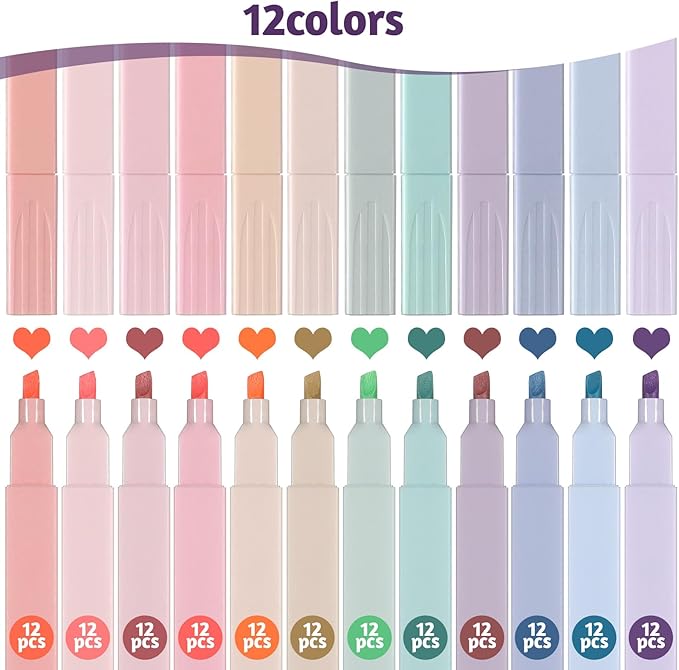 IANFAN 120 Pcs Bible Highlighters Aesthetic, Chisel Tip Cute Pastel - Image 3