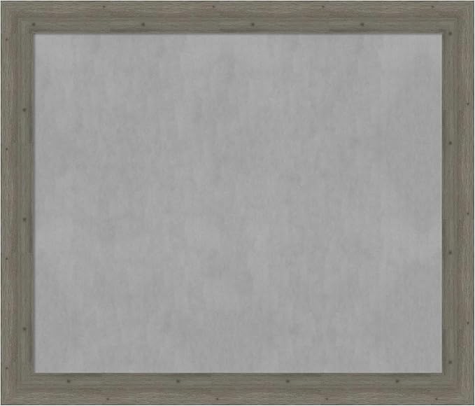 Amanti Art Grey Framed Magnetic Board 47x55 Oversize Vision Board by AmantiArt