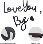 Love You Bye Wood Sign Home Decor, Above Door Topper Decoration, Boho Decor - Image 6