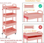 Calmootey 4-Tier Rolling Utility Cart - Image 6