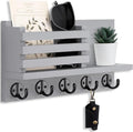 Lwenki Key Holder for Wall – Decorative Wooden Mail Holder and Key Shelf by Lwenki