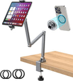 AboveTEK 2-in-1 iPad Stand for Desk, Aluminum iPad Holder Arm by AboveTEK