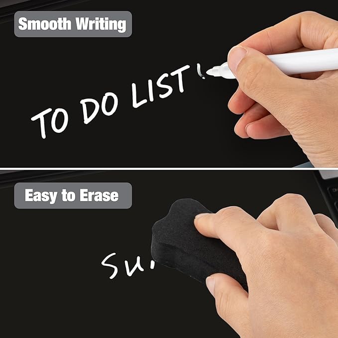 Glass Desktop Whiteboard with Wireless Charger & Storage, Desk Dry Erase Note - Image 6