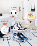 KDOR Shoe Box Clear Plastic Stackable - Image 3