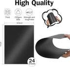 24 Sheets Black Shimmer Cardstock 8.5 x 11 Metallic Paper, Goefun 80lb Card - Image 2