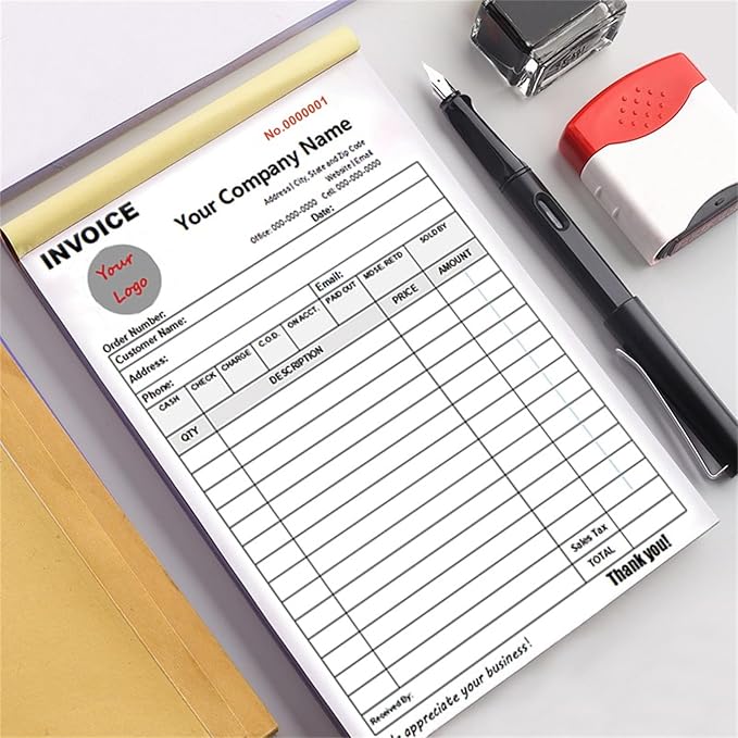 Custom Invoice Book in 3-Part /2-Part Receipt Book - Image 3