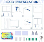 SWANCROWN Glass Enclosed Bulletin Board 48"x32", Locking Message Board - Image 4