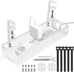 Under Desk Cable Management Tray, Cable Management Under Desk No Drill by Unknown