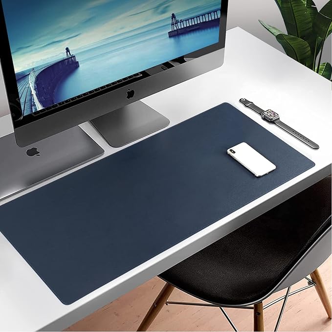 Wolaile PU Leather Desk Pad Blotter, 36x17in Non-Slip Large Mouse Pad/Writing - Image 7