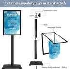STANDNEE Heavy-duty Poster Stand Holder 11"x 17" Pedestal Floor Standing Sign - Image 8