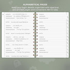 Clever Fox Password Book Spiral – Internet Address & Password Organizer - Image 3